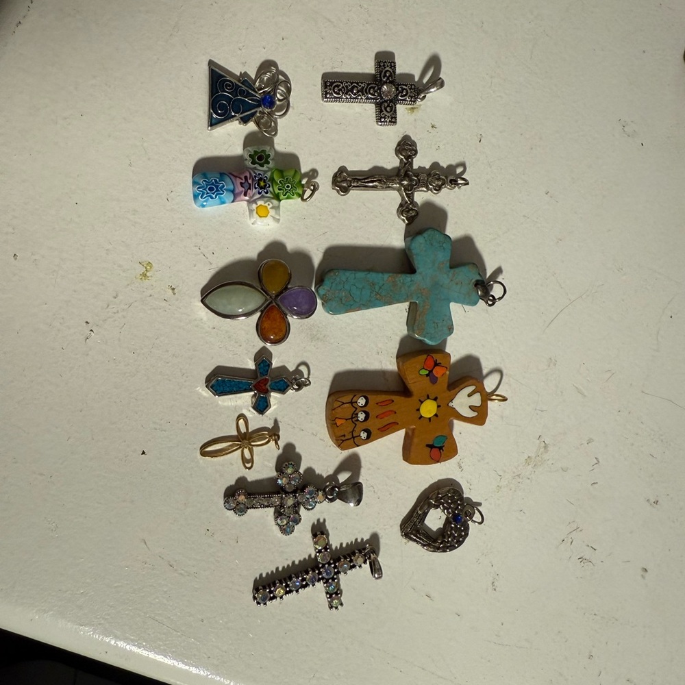 Colorful Cross Pendant Collection